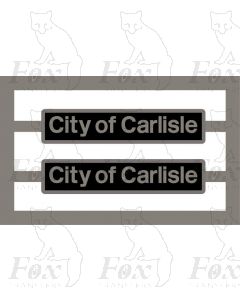 6238 CITY OF CARLISLE (for Streamlined Locos)
