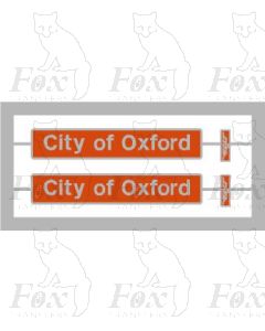 47627 City of Oxford  (with plaques)