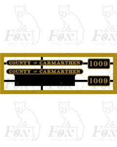 1009 COUNTY OF CARMARTHEN 