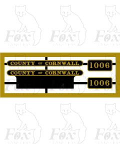 1006 COUNTY OF CORNWALL 