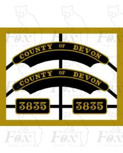 County Class 4-4-0 - COUNTY OF DEVON