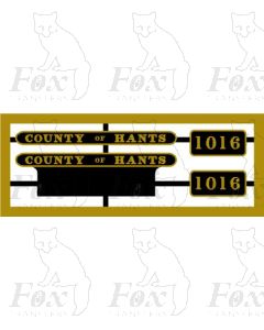 1016 COUNTY OF HANTS