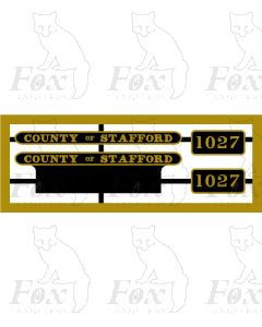 1027 COUNTY OF STAFFORD