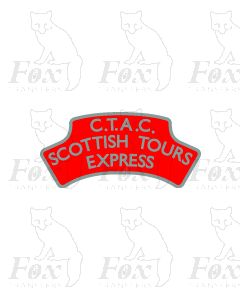 Headboard (plain) - C.T.A.C. SCOTTISH TOURS EXPRESS - red