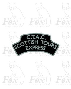 Headboard (plain) - C.T.A.C. SCOTTISH TOURS EXPRESS - black