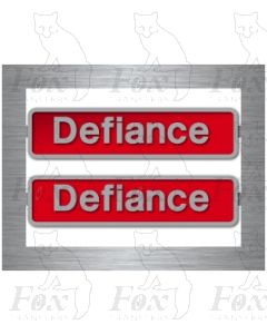 50049 Defiance - with pair of crests