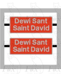 47600 Dewi Sant Saint David - IDENTICAL PLATES
