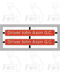 86261 Driver John Axon G. C.