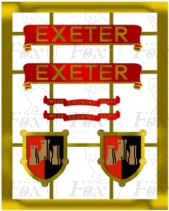 34001RB  EXETER (includes backing plates)