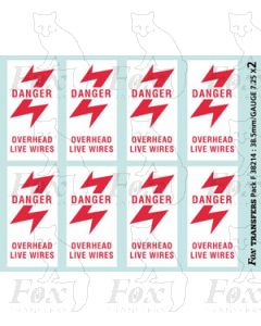 Overhead Live Wire Warning Flashes (up to 1998)