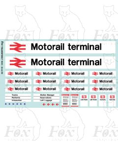 Motorail terminal signage