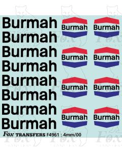 Burmah Class A Tanker Logos/ Motifs