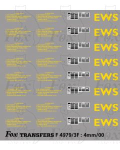EWS Freight Vehicle Lettering 
