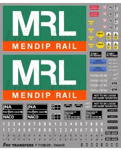 MRL Mendip Rail JNA Bogie Hopper Complete Livery