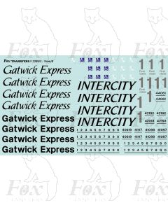 InterCity/Gatwick Express Coach Lettering/Detailing