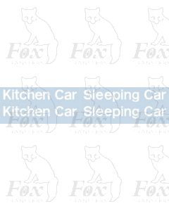 InterCity Blue/Grey Livery Lettering - Kitchen Car & Sleeping Car