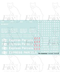 GUV elements for Rail blue livery - Express Parcels