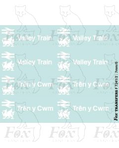 Valley Trains/Tren y Cwm bi-lingual Logos/Motifs