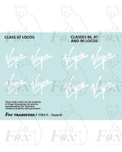 Virgin Class 47, 86, 87 & 90 Logos