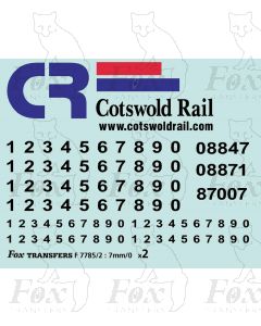 Cotswold Rail Class 87/revised 08 Livery Elements