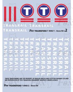 Transrail Loco Livery Elements/Numbering 