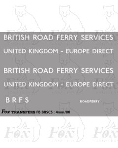 BRITISH ROAD FERRY SERVICES