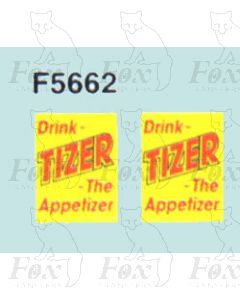 Advertisement 1950s & 1960s - Drink TIZER The Appetizer