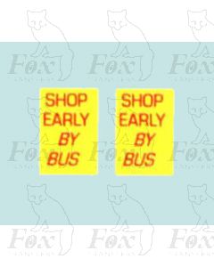 Advertisement 1960s - SHOP EARLY BY BUS