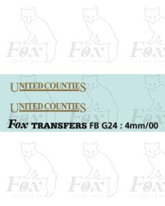 FLEETNAMES - UNITED COUNTIES - with underline