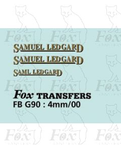 FLEETNAMES - SAMUEL LEDGARD/SAML LEDGARD