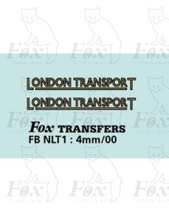 FLEET NAME - LONDON TRANSPORT 
