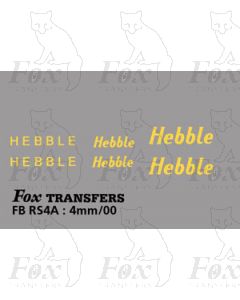 FLEETNAME SET - Hebble 3 pairs & sizes, cream