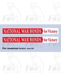 Advertisement 1940s - NATIONAL WAR BONDS for Victory
