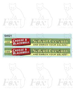 Advertisement 1940s & 1950s - CROSS & BLACKWELL Salad Cream