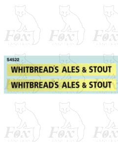 Advertisement 1940s & 1950s - WHITBREADS ALE AND STOUT