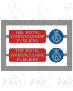 45104 THE ROYAL WARWICKSHIRE FUSILIERS (non standard design)