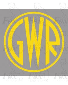 GWR Shirtbutton Motif - Size 1 - SUPPLIED AS SELF ADHESIVE VINYL