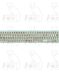 Alphabet in gold - Franklin Heavy, 10mm