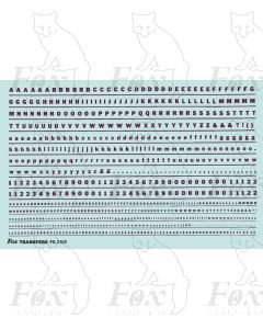 Alphabet in maroon - Franklin Heavy, 2mm & 1mm 