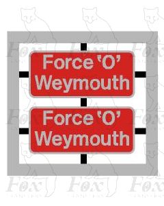 73109 Force O Weymouth