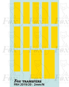 (DMU) small yellow warning panels