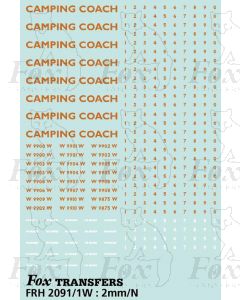 WR Camping Coach Graphics