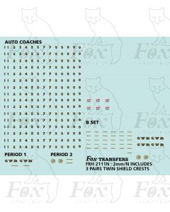 Auto Coaches Periods 1&2 - A & B sets
