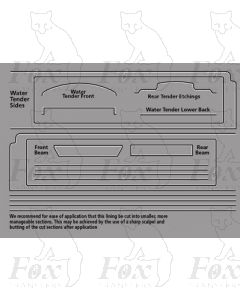 LNER A3 Class Loco white/black lining for Water Tender
