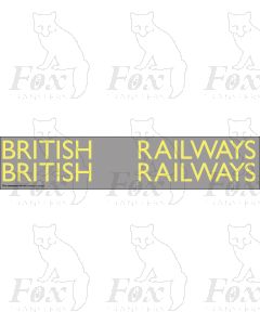 Original LNER style British Railways Lettering (10 inch) OFF WHITE