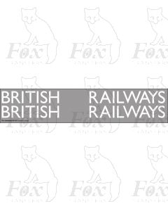 Original LNER style British Railways Lettering (10 inch)