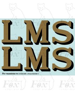LMS 14 inch lettering 1927-late 1930s