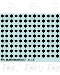 Fast Traffic Stars for freight vehicles, black
