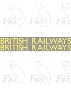 Original LNER style British Railways Lettering (9 inch)