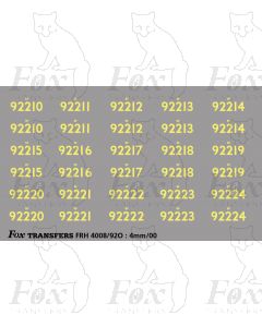 Cabside Numbersets for BR Standards (92210-92224)